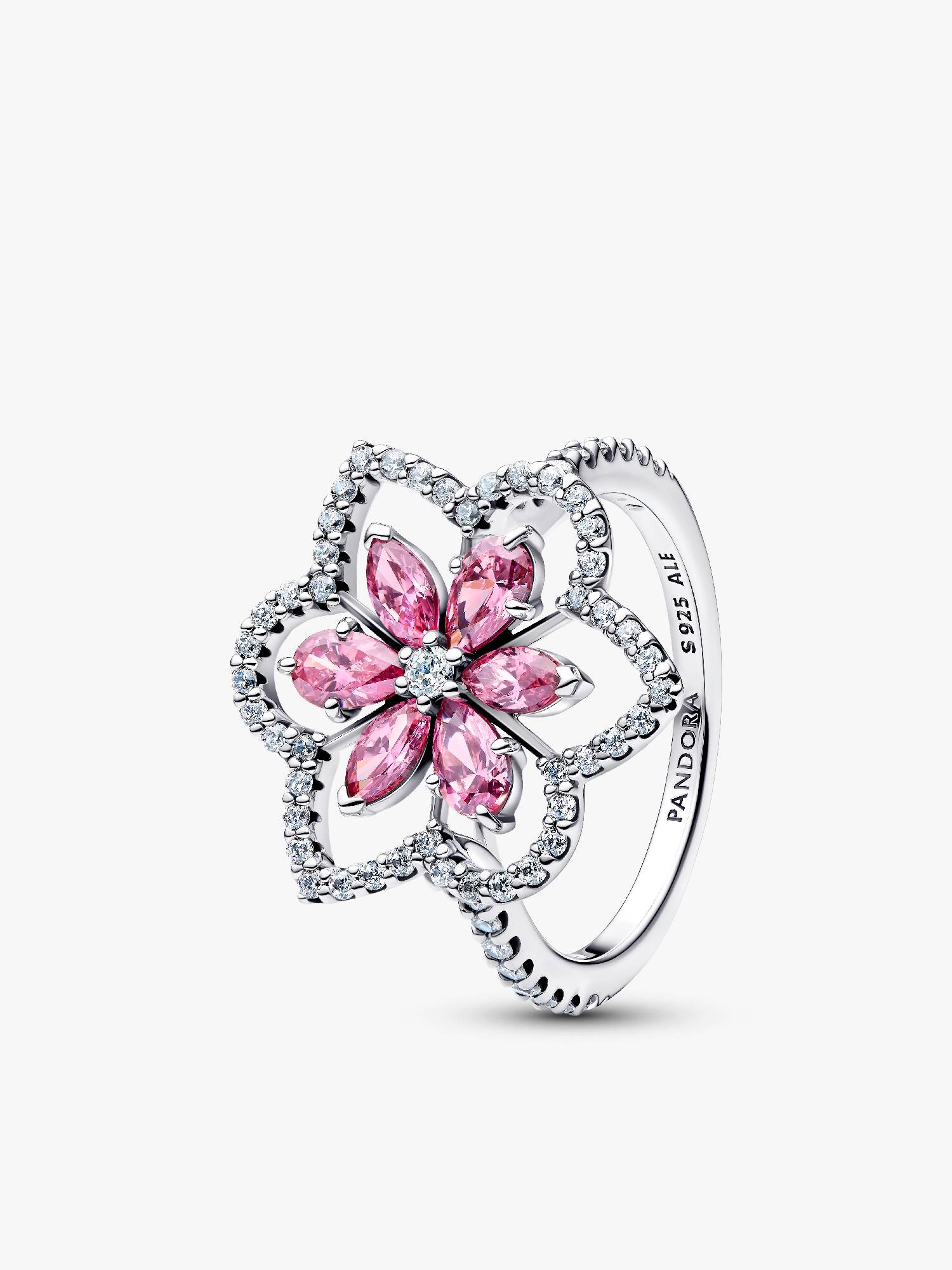 Cocktailring med dubbla blommor