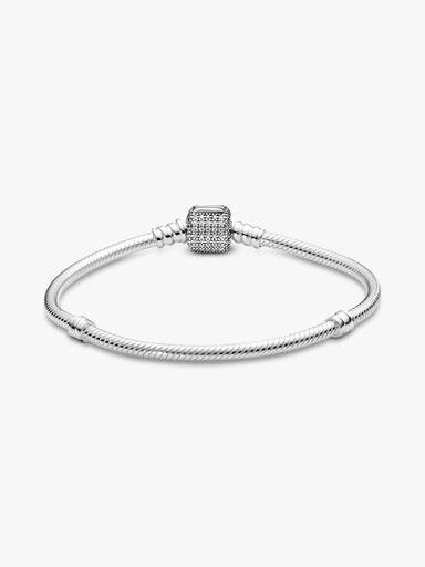 Pandora Moments Sparkling Pavé Clasp Ormkedjearmband