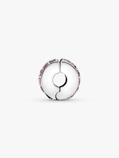 Glittrande rosa clipberlock