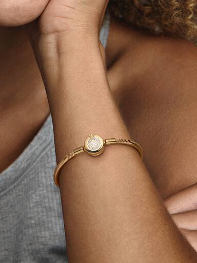 Pandora Moments glittrande Crown O-ormkedjearmband