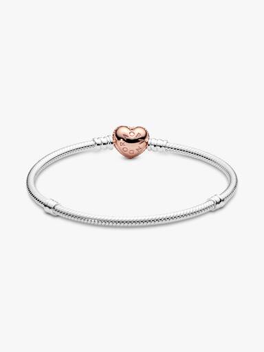 Pandora Moments ormkedjearmband med pavéhjärta