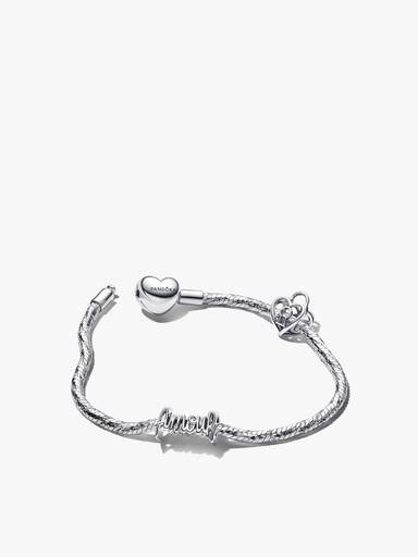 Amour & hjärta hänglås charm & armband set