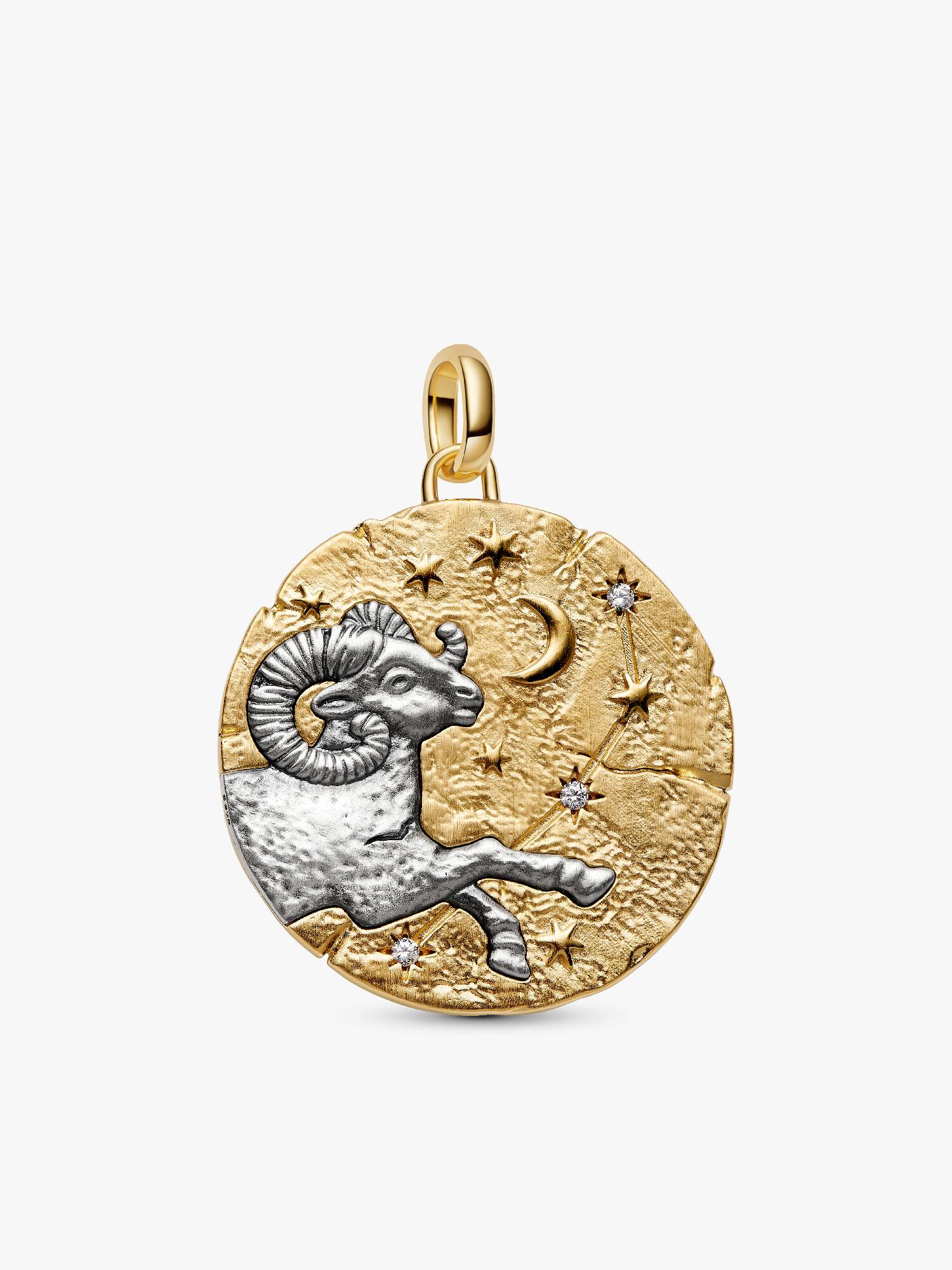 Stor medaljongberlock med stjärntecknet Väduren