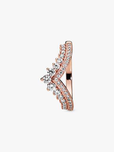 Wishbone-ring med tiaradesign