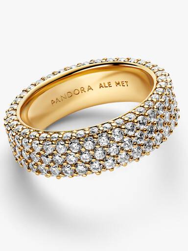 Pandora Timeless pavéprydd treradig ring