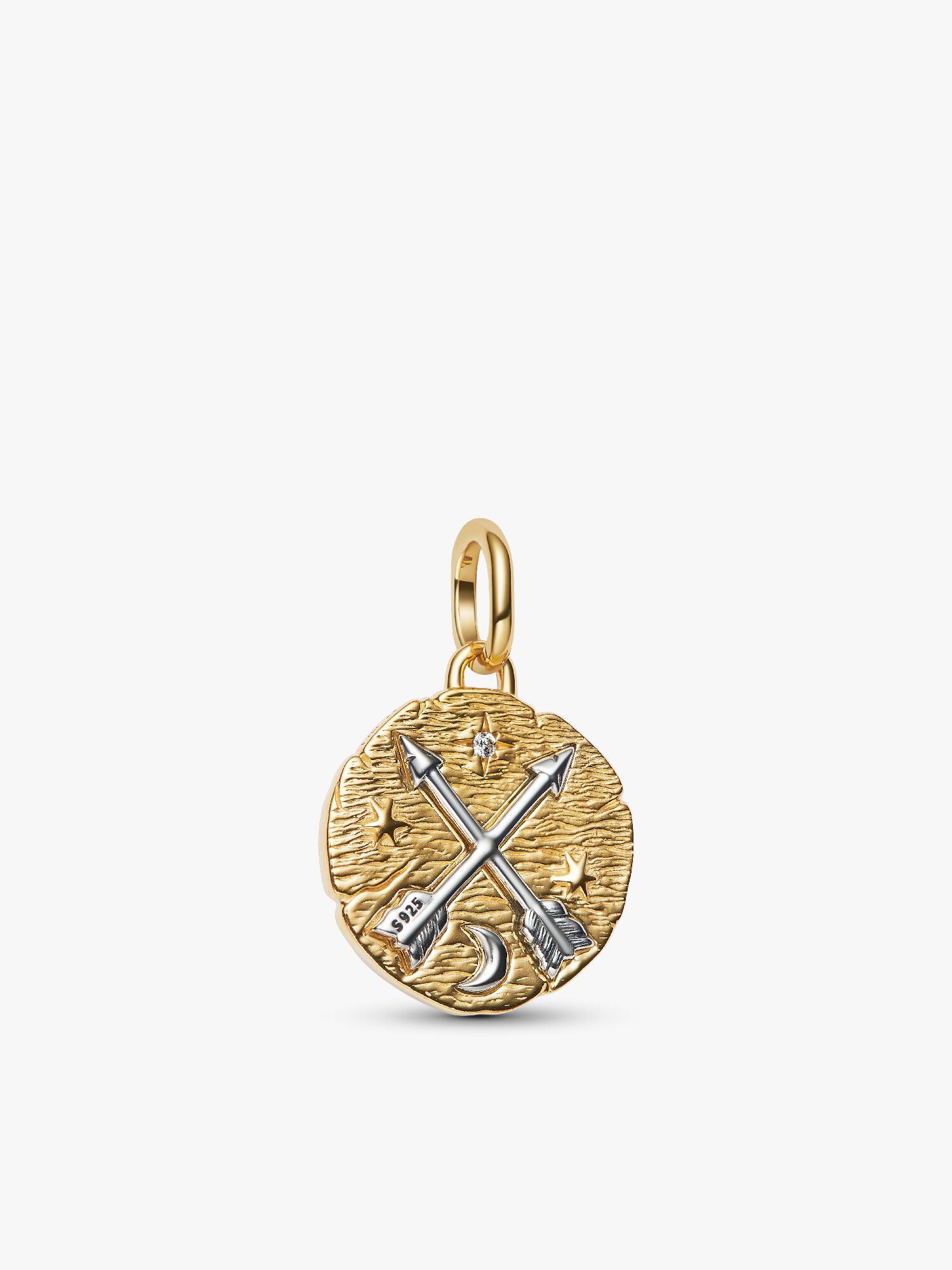 Korsande pilar medaljongberlock