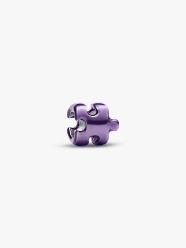Lila pusselbitsformad miniberlock