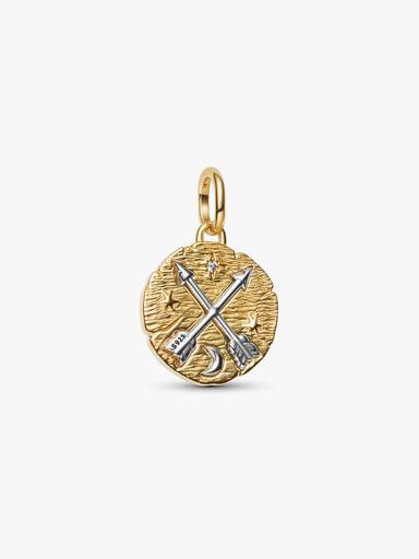 Korsande pilar medaljongberlock