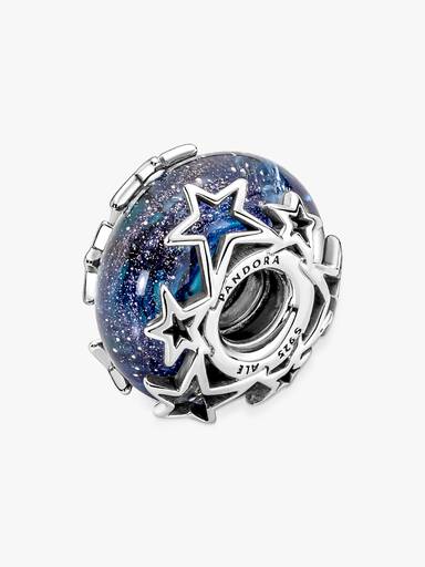 Galaxy Blue & Star Murano Berlock