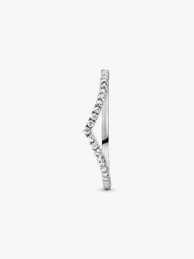 Glittrande wishbone-ring