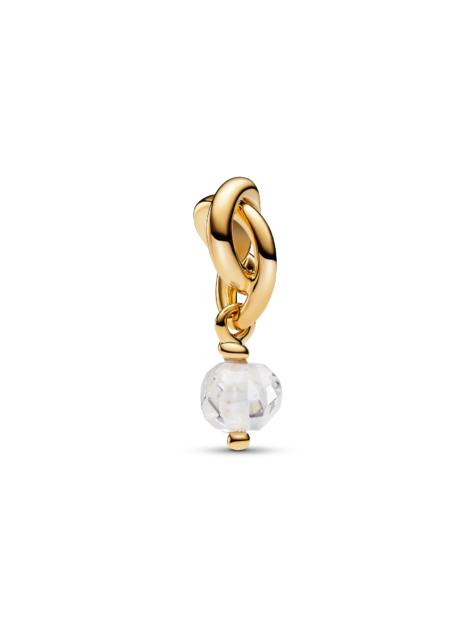 Hängberlock med evighetssymbol och ofärgad kristall
