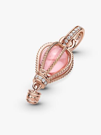 Glittrande rosa luftballong, hängberlock
