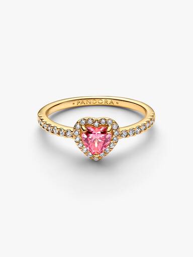 Ring med upphöjt hjärta