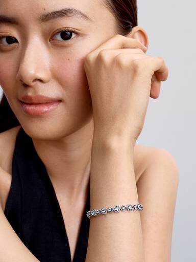 Pavéarmband med halo