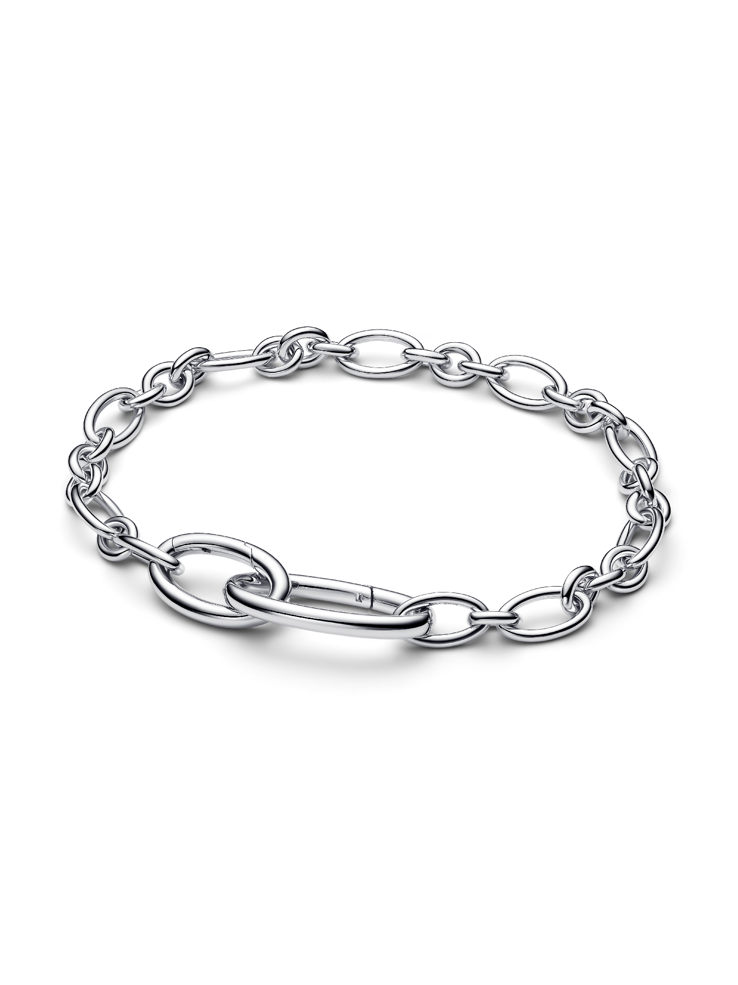 Öppningsbart ovalt länkkedjearmband 