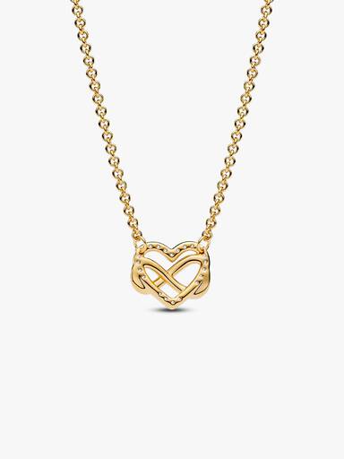 Glittrande halsband med evighetstecken