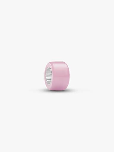 Miniberlock i rosa muranoglas