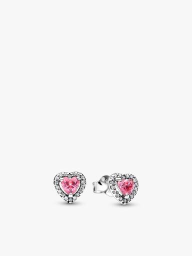 Presentset med rosa glittrande hjärtan