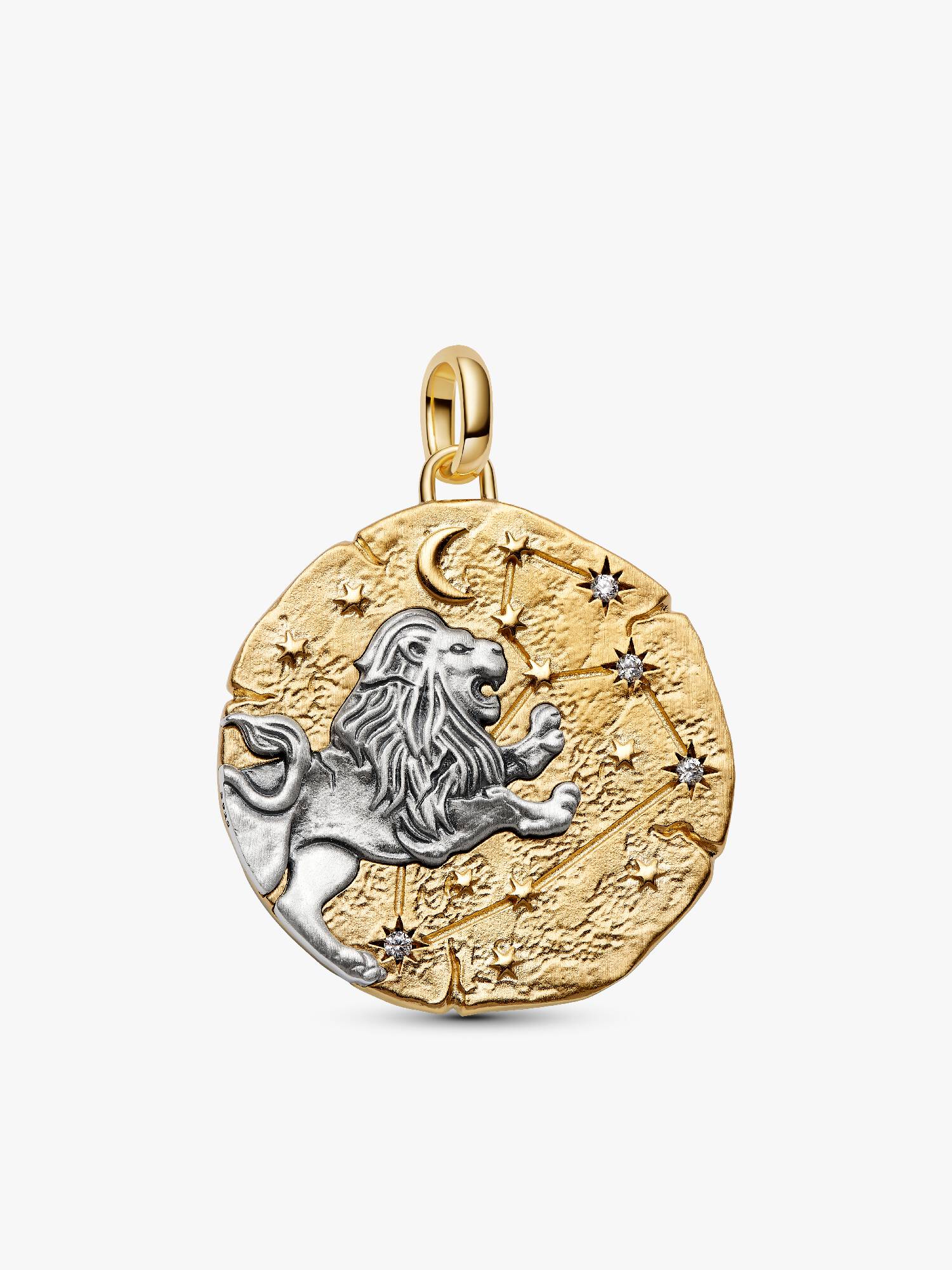 Stor medaljongberlock med stjärntecknet Lejonet