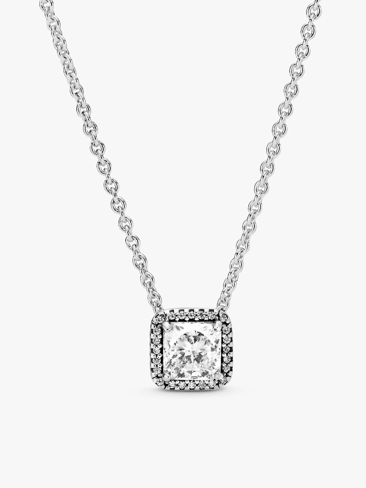 Kvadratisk Skimrande Halo Halsband