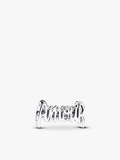 Amour & hjärta hänglås charm & armband set