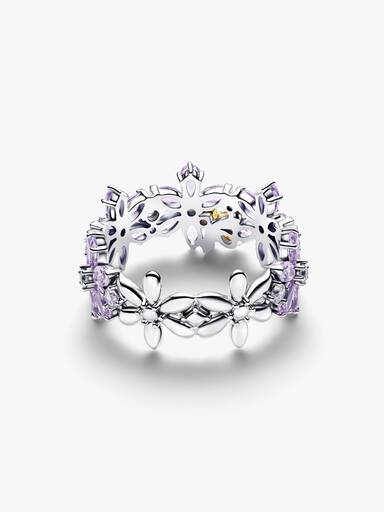 Bridgerton-inspirerad ring med blomma och bi