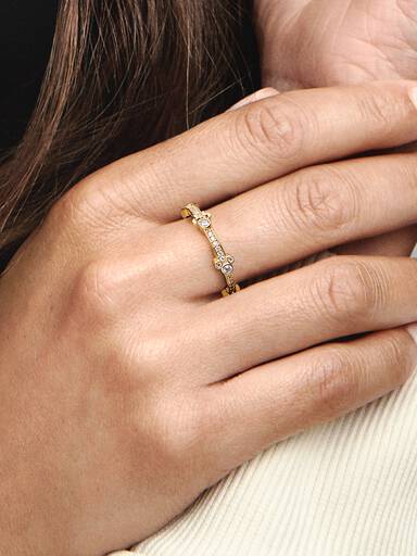 Disney Musse och Mimmi Pigg, glittrande ring