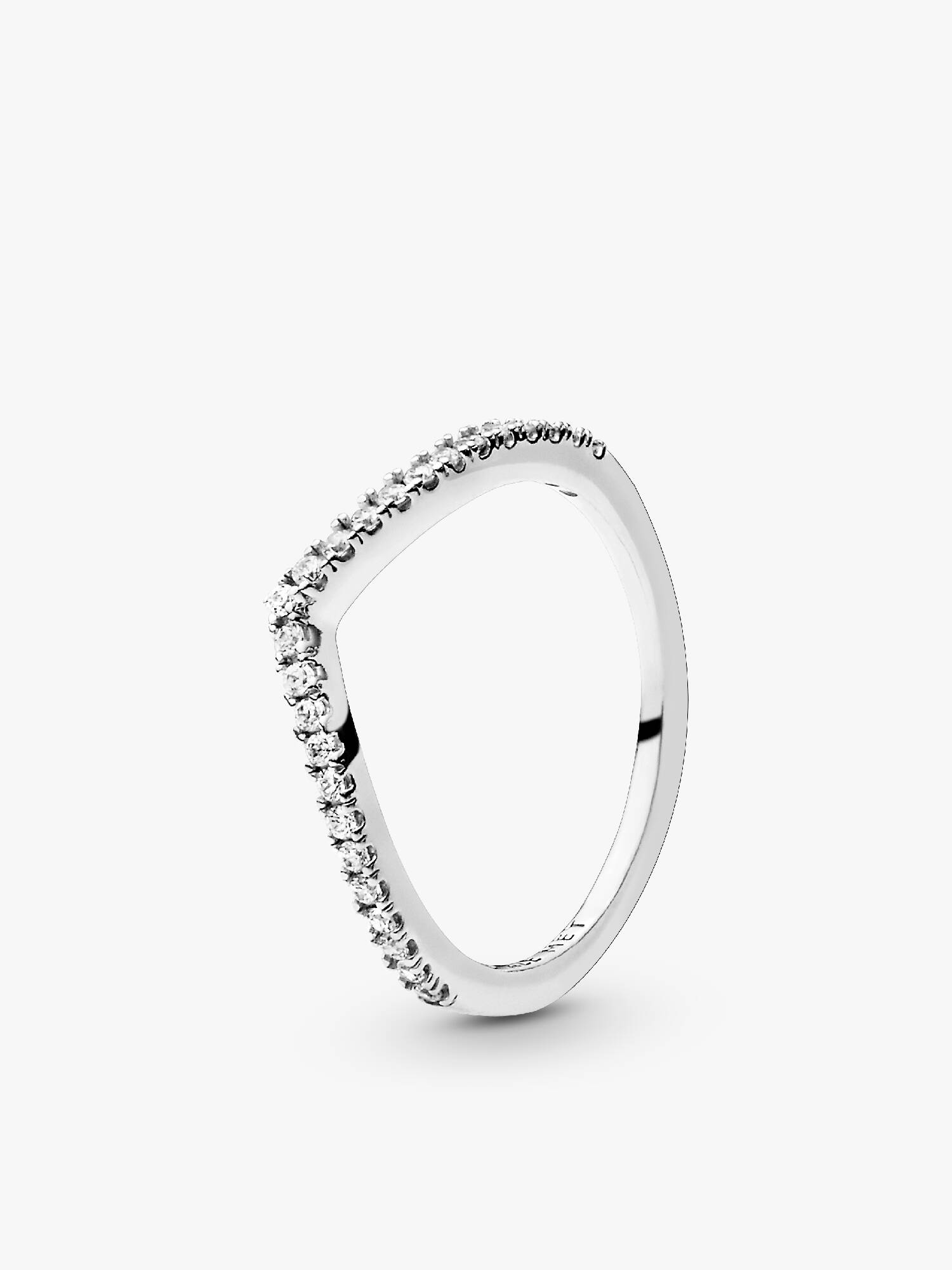 Glittrande wishbone-ring
