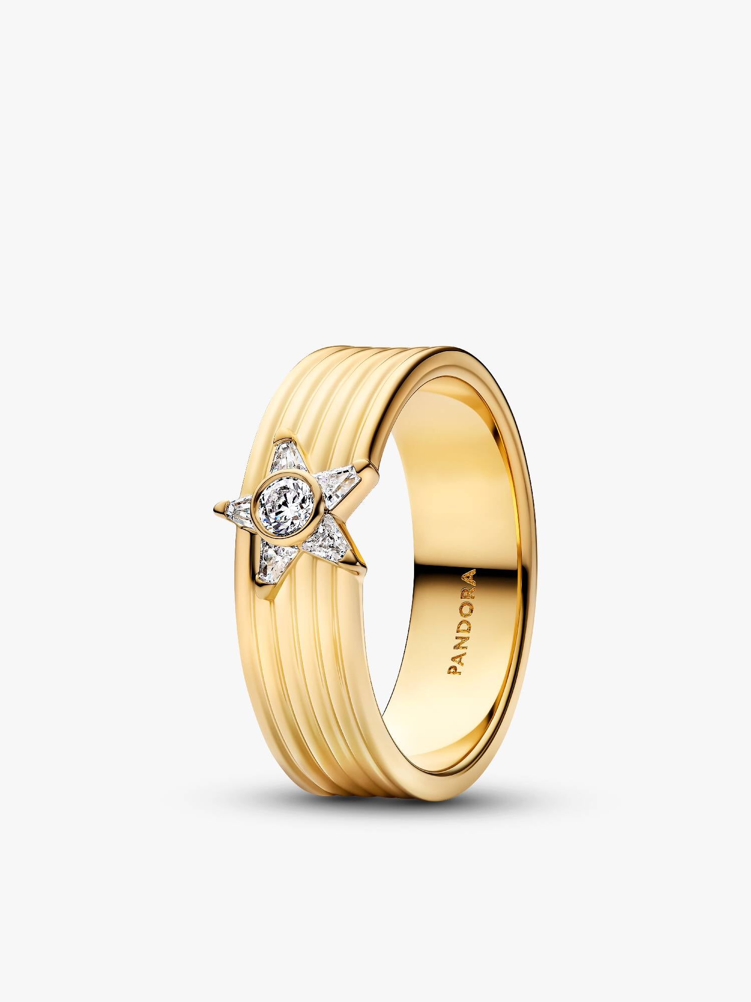 Bred ring med glittrande stjärnfall 