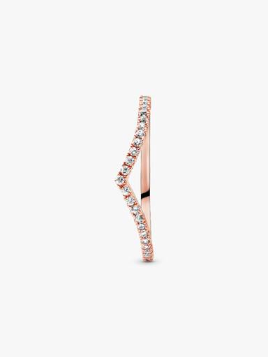 Glittrande wishbone-ring