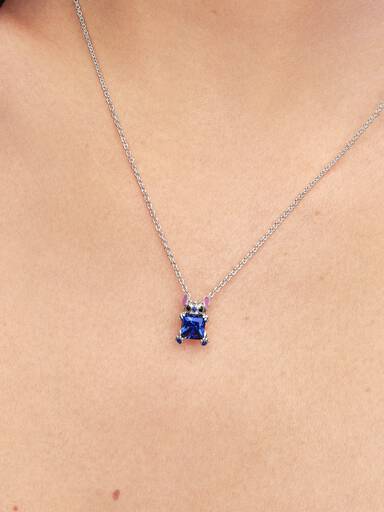 Disney Stitch collierhalsband med blå sten
