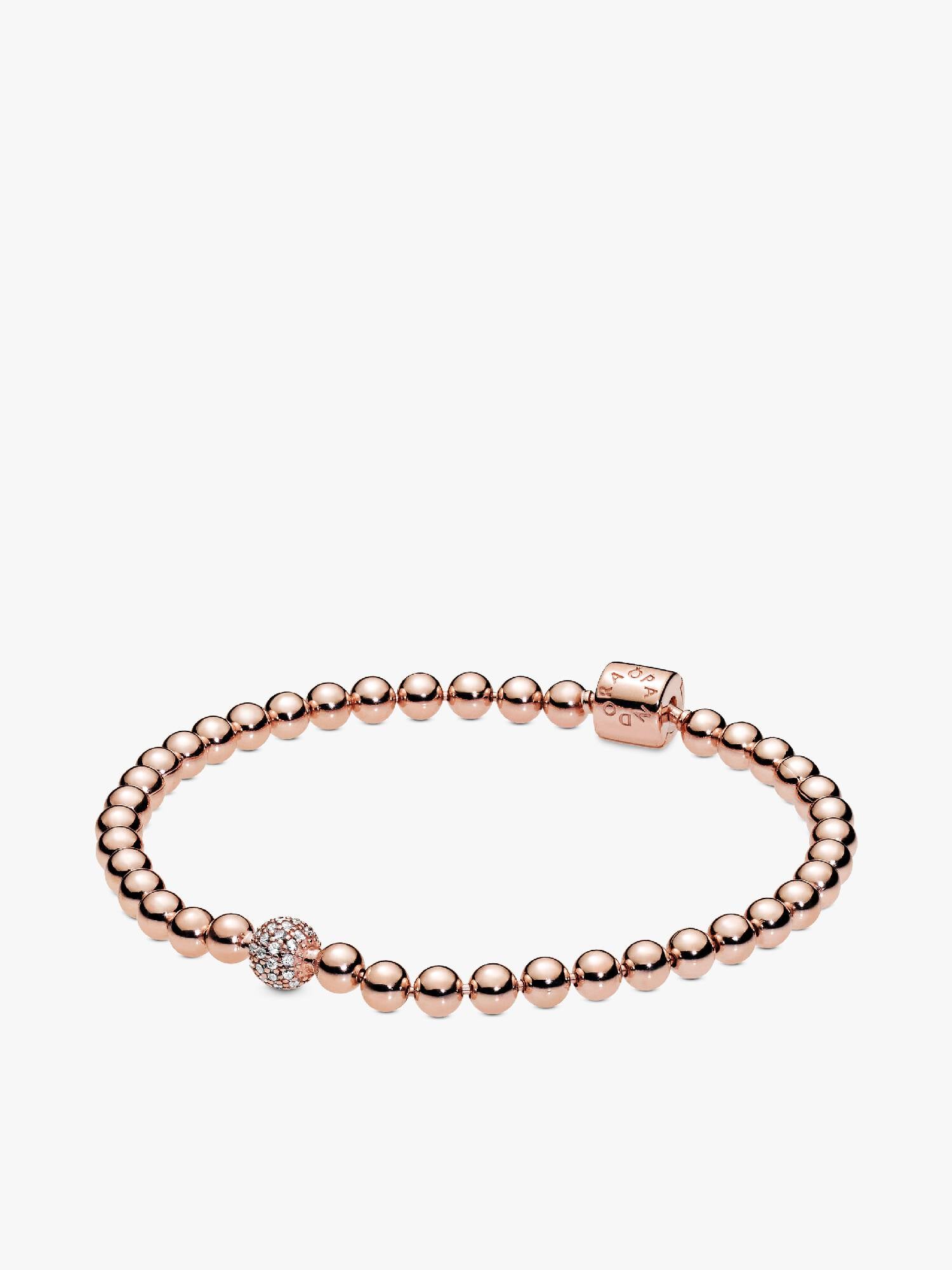 Armband med pavéinfattad pärla