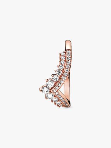 Wishbone-ring med tiaradesign