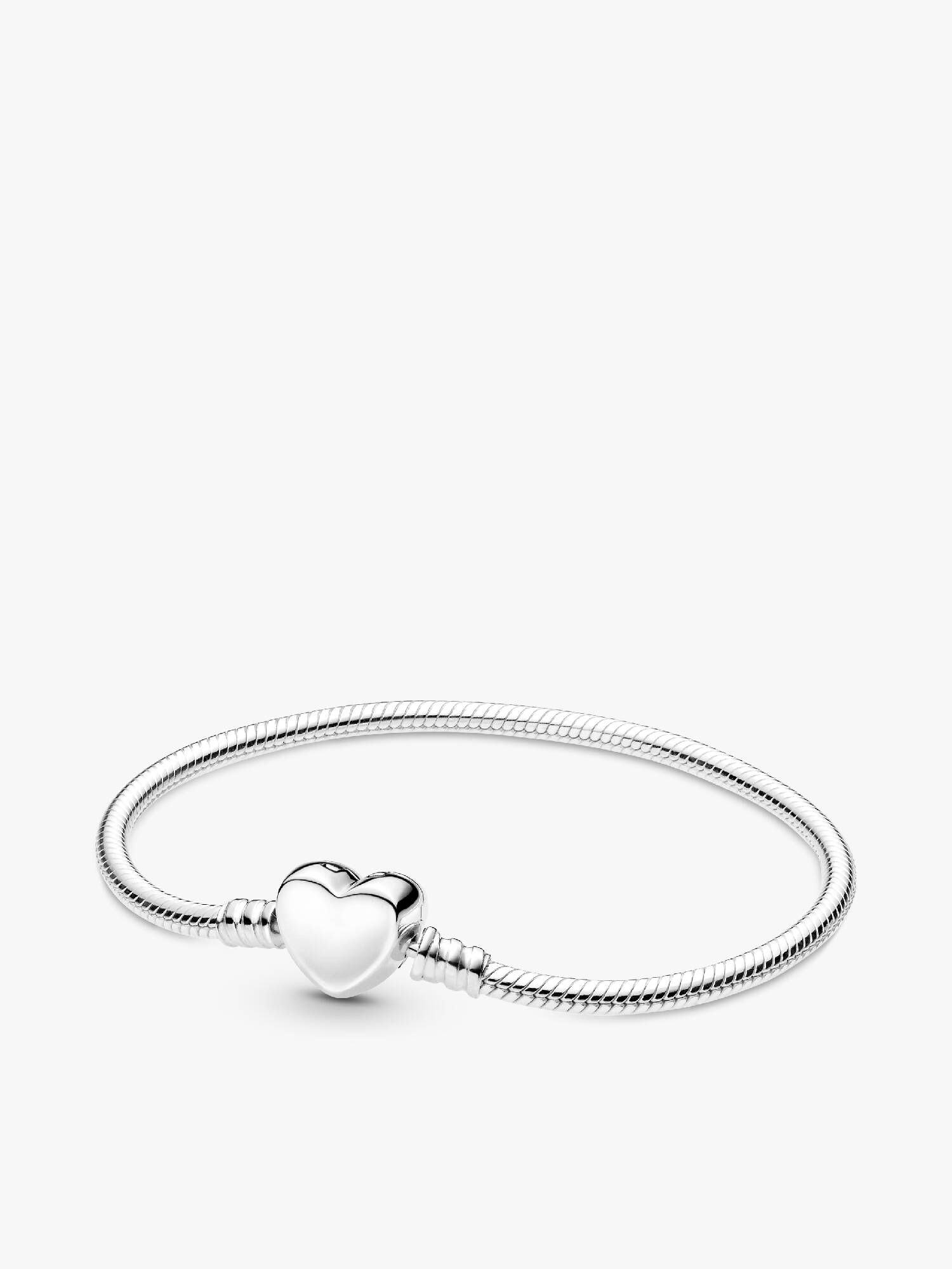 Pandora Moments Graverbart Hjärtlås Ormkedjearmband