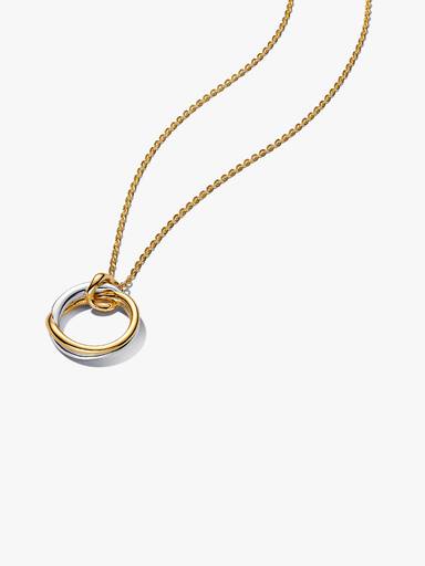 Halsband med tvåtonat hängsmycke