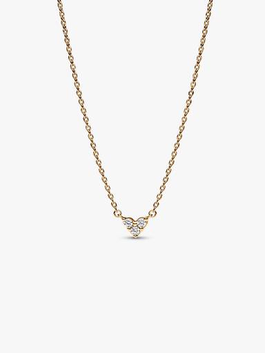 Collierhalsband med glittrande hjärta
