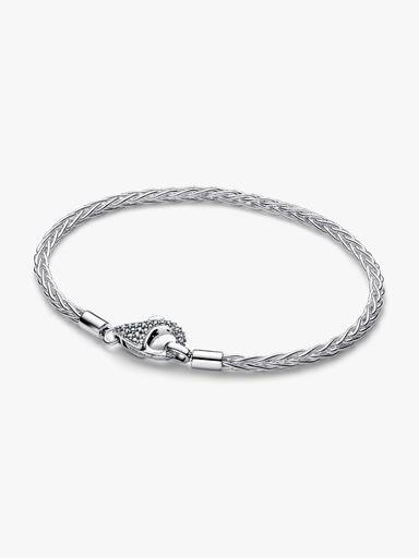 Skirt berlockarmband med glittrande lås
