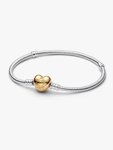 Ormkedjearmband med hjärtformat lås