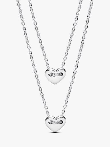 Delbart collierhalsband med hjärtformat hängsmycke