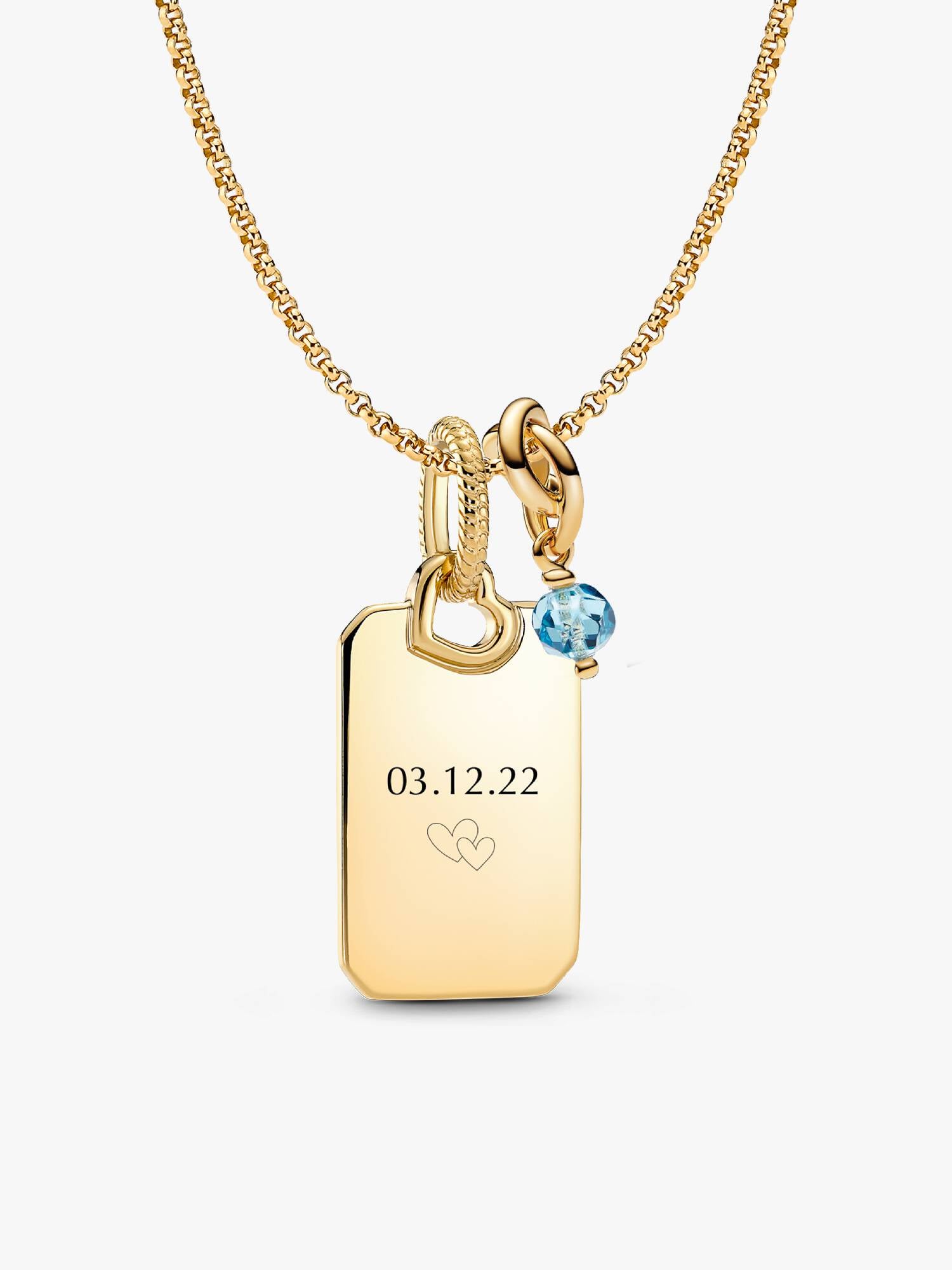 Mars Graverbar Hängande Berlock Halsband Set
