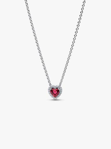 Collierhalsband med röda hjärtan