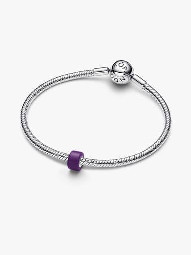 Miniberlock i lila muranoglas