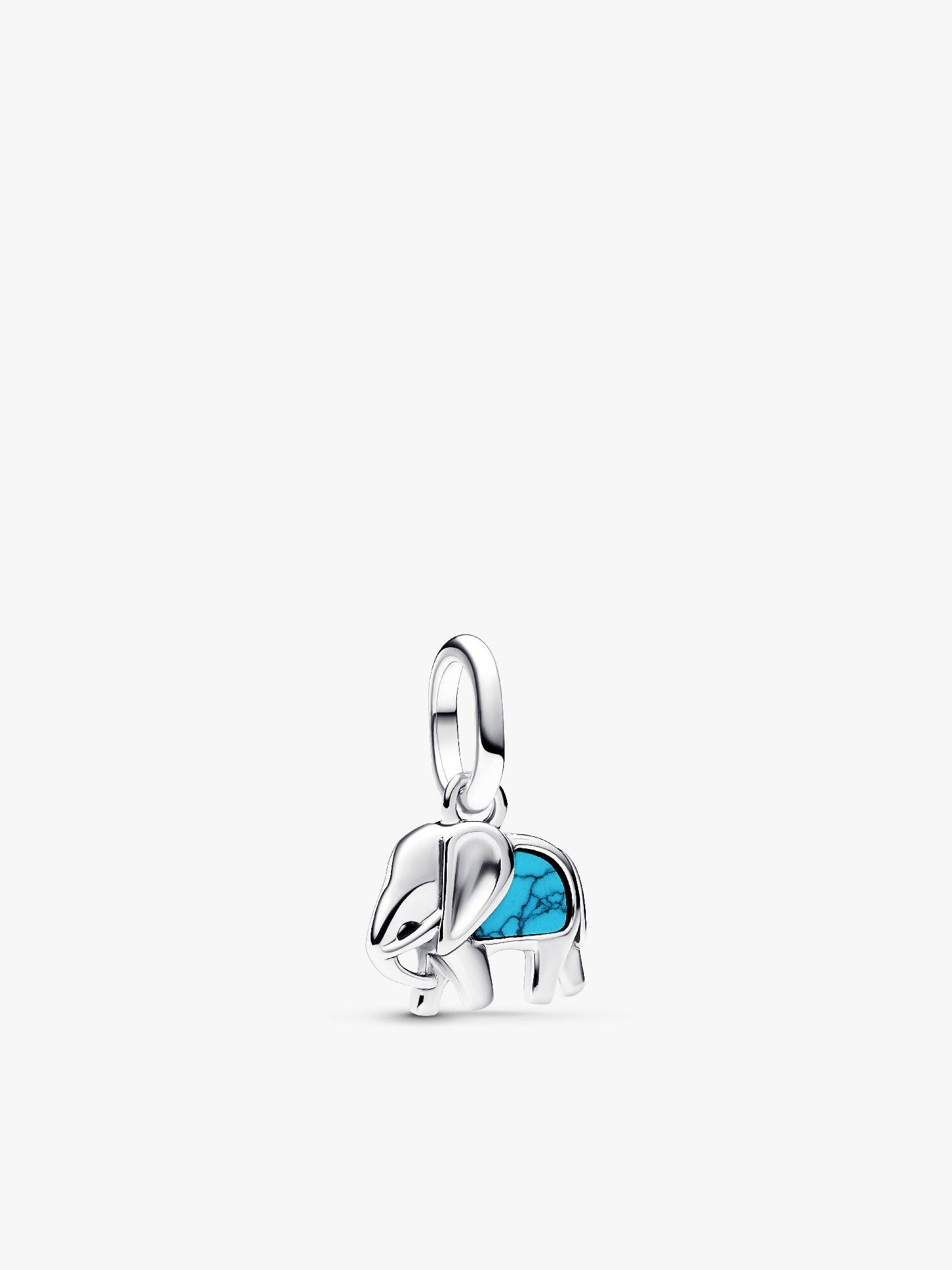 Turkosfärgad elefant, minihängberlock