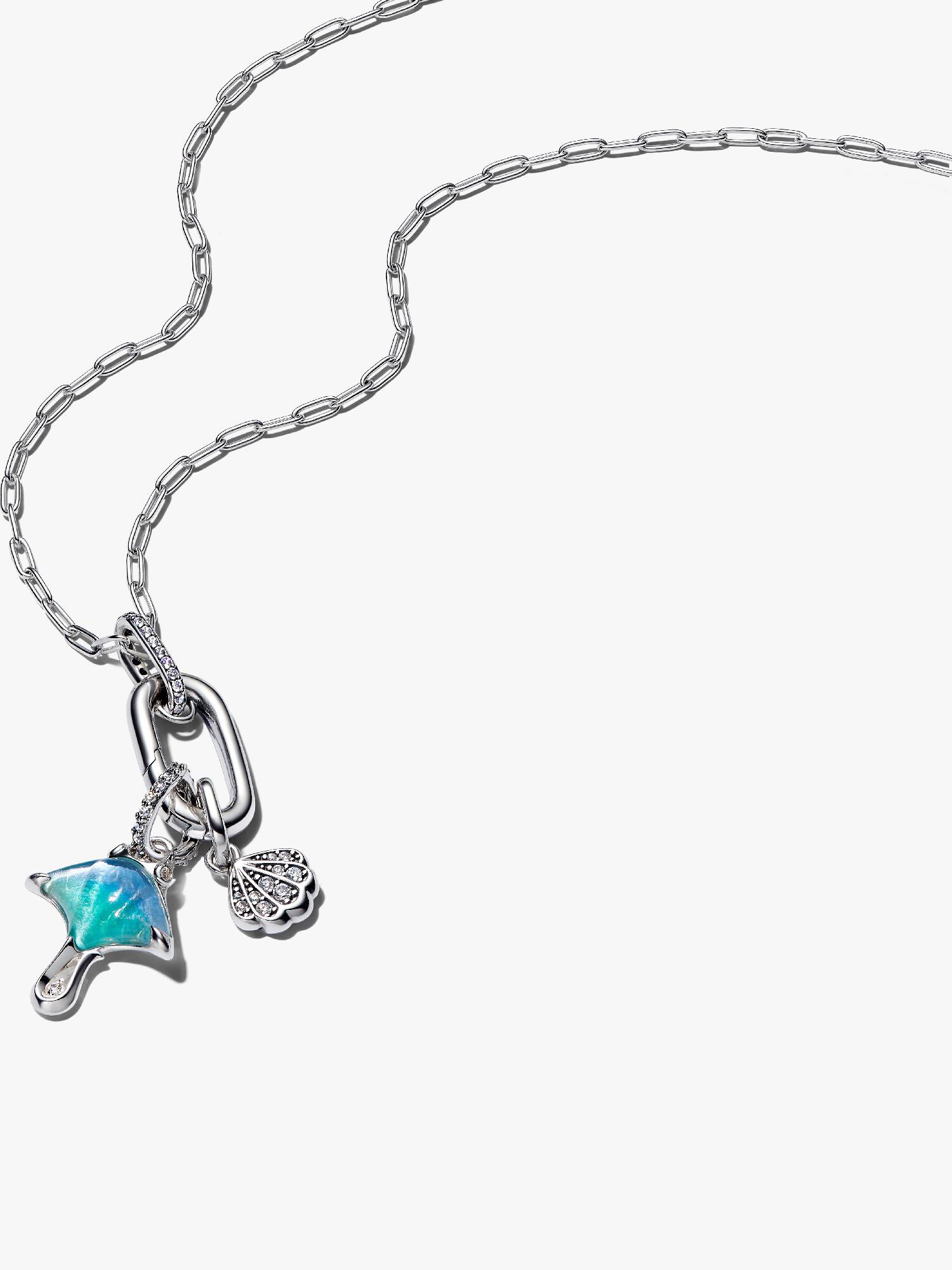 Smyckesset med rocka- och snäckcharms halsband
