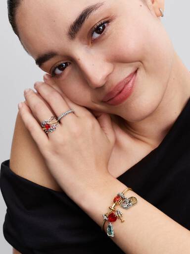 Disneyprinsessan Belle Skönheten och Odjuret Rosen Ring