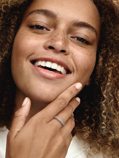 Pandora Timeless pavéprydd dubbelradig ring