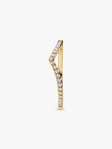 Glittrande wishbone-ring