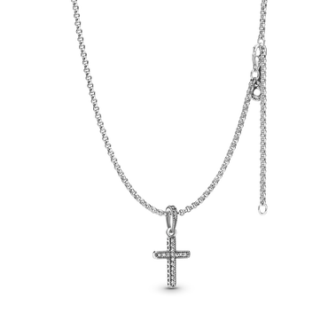 Rolo halsband med glittrande kors hänga