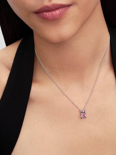 Disney Stitch collierhalsband med rosa sten