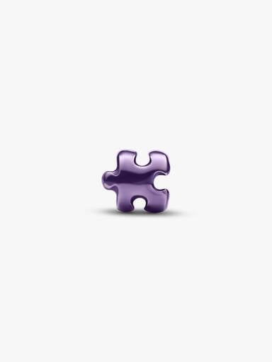 Lila pusselbitsformad miniberlock